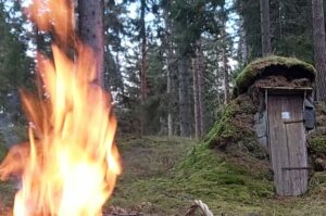 en eld vid kolarens boning