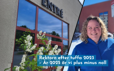 Rektorn efter tuffa 2023 – År 2025 är vi plus minus noll