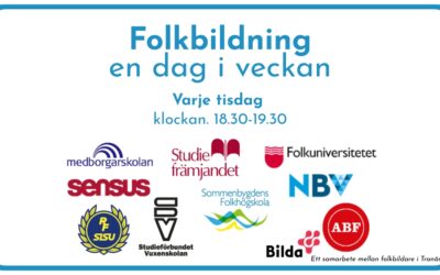 Kulturkvällar under hösten Folkbildning en dag i veckan